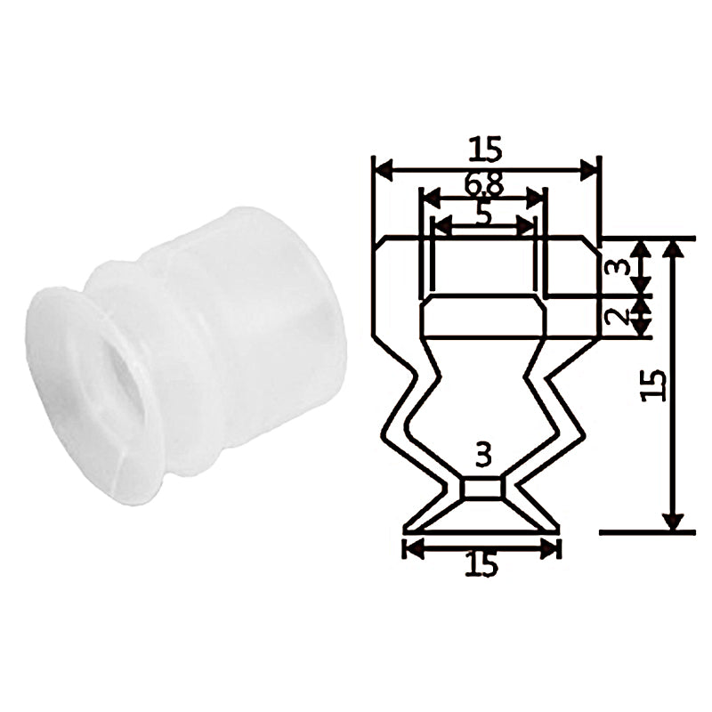 Pneumatic suction cup TS2-S15