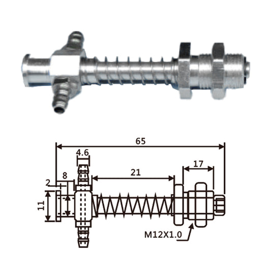 Vacuum Cup Holder Connector VFIL-S-20-铝大头金具