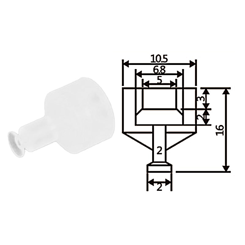Pneumatic suction cup TSL-2