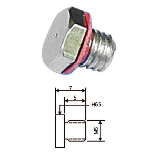 Vacuum Cup Holder Connector M5堵头