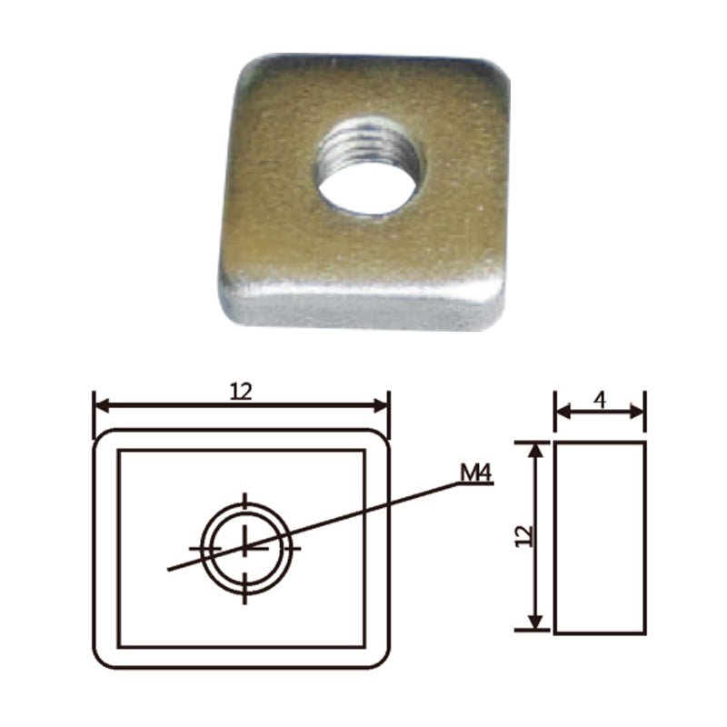 Vacuum Cup Holder Connector JD20B070冲压单孔螺母
