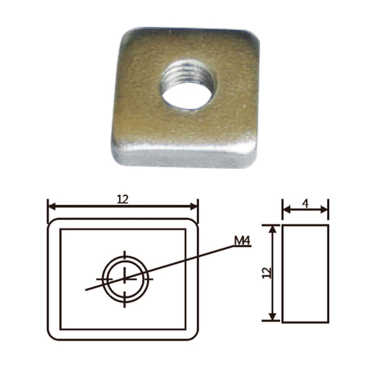 Vacuum Cup Holder Connector JD20B070冲压单孔螺母