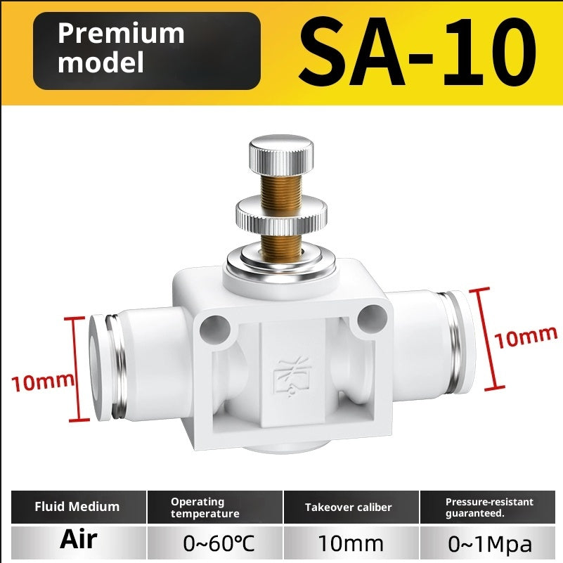 White SA10★ with 10mm inserted on both sides
