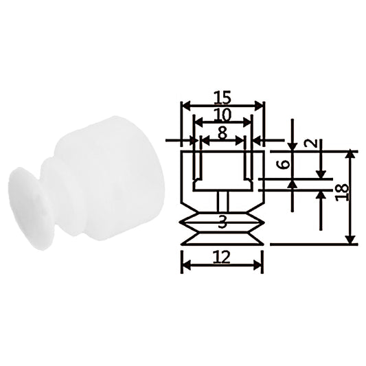 Pneumatic suction cup TS2-12