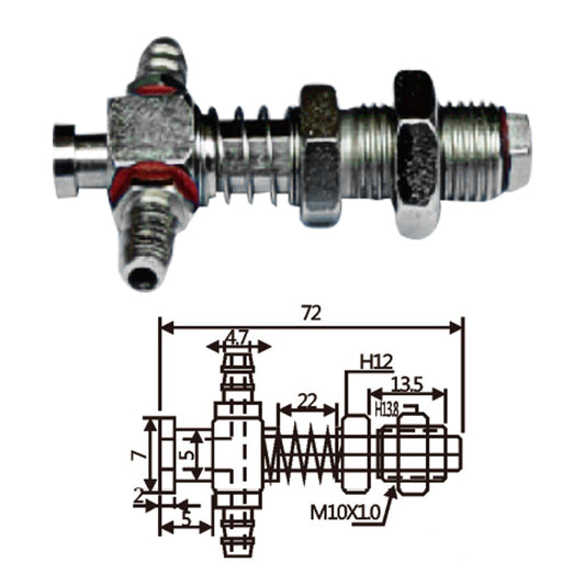Vacuum Cup Holder Connector JF07-1072-小头防转金具