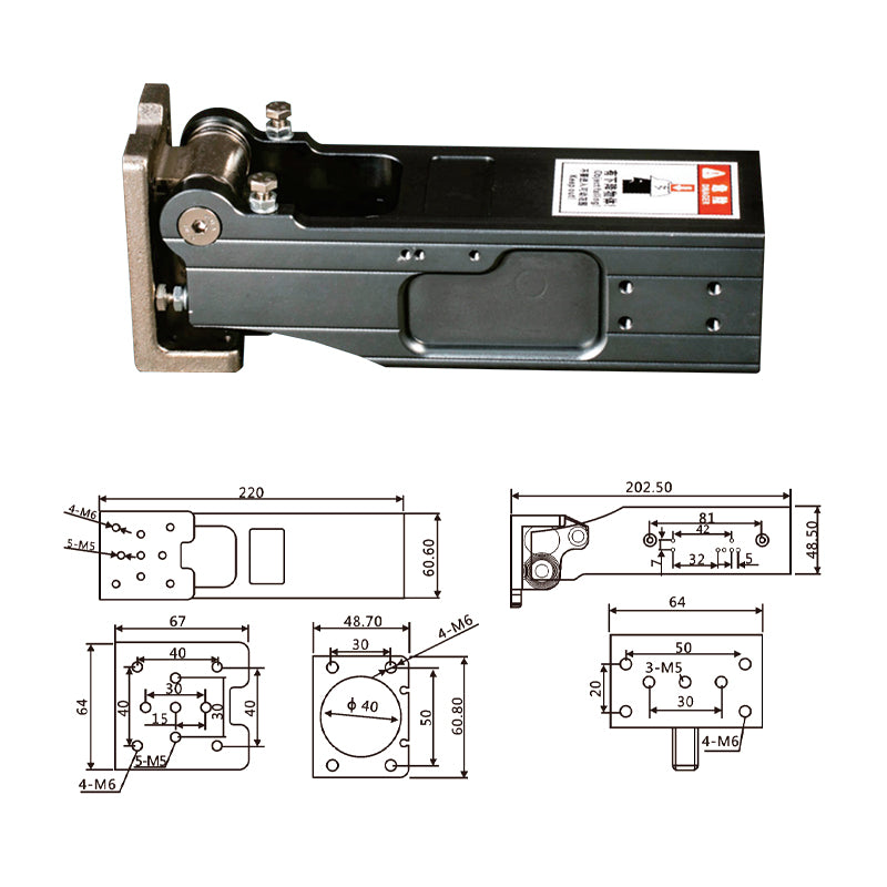 Pneumatic Side Pose Hinge Turning Cylinder JDCH-4040DL