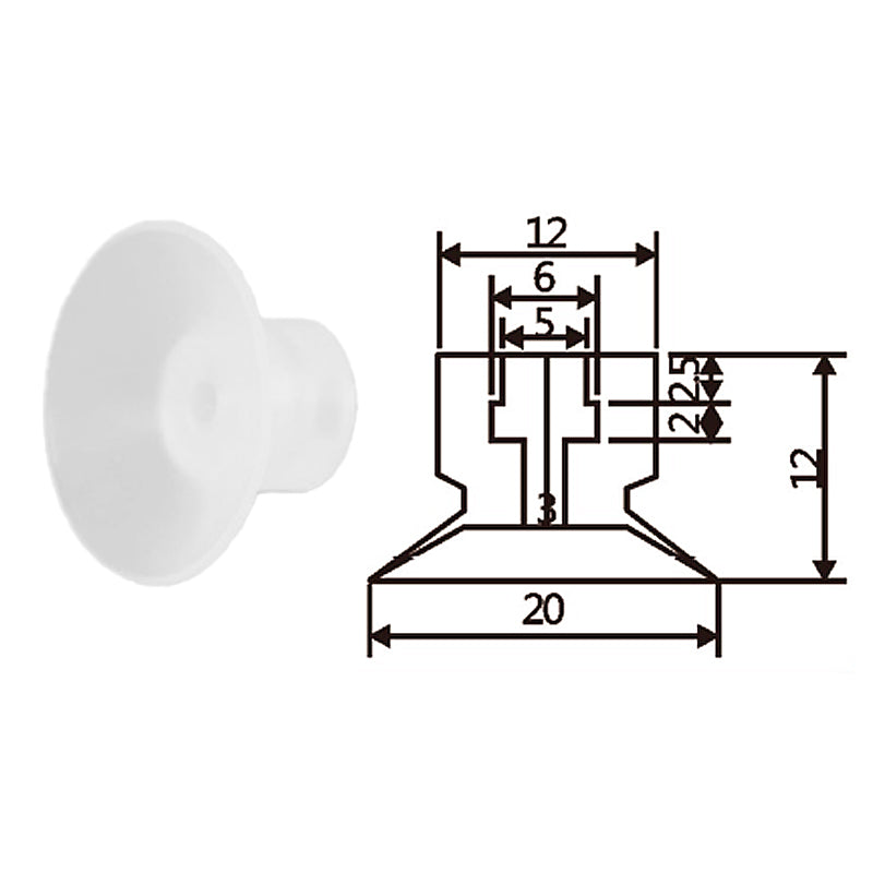 Pneumatic suction cup TS1-S20