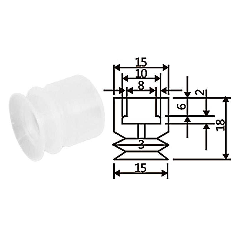 Pneumatic suction cup TS2-15