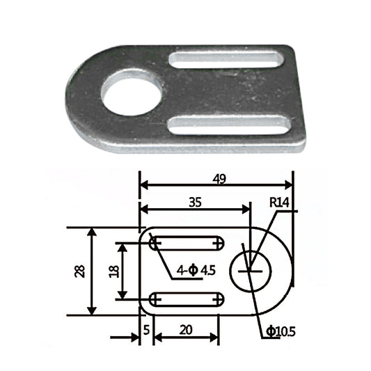 Fixed plate B-JD20E090