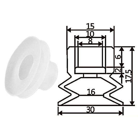 Pneumatic suction cup TS2-30