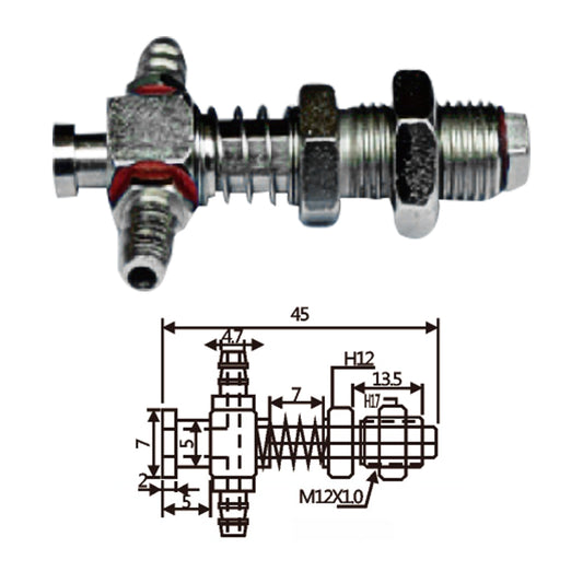 Vacuum Cup Holder Connector JF07-1245-小头防转金具