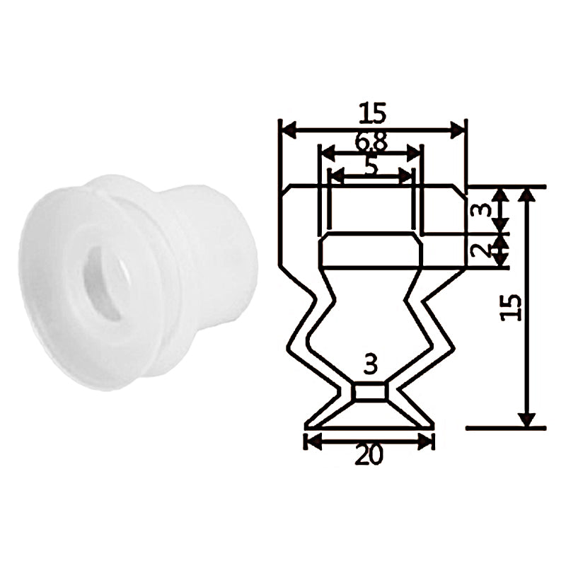 Pneumatic suction cup TS2-S20
