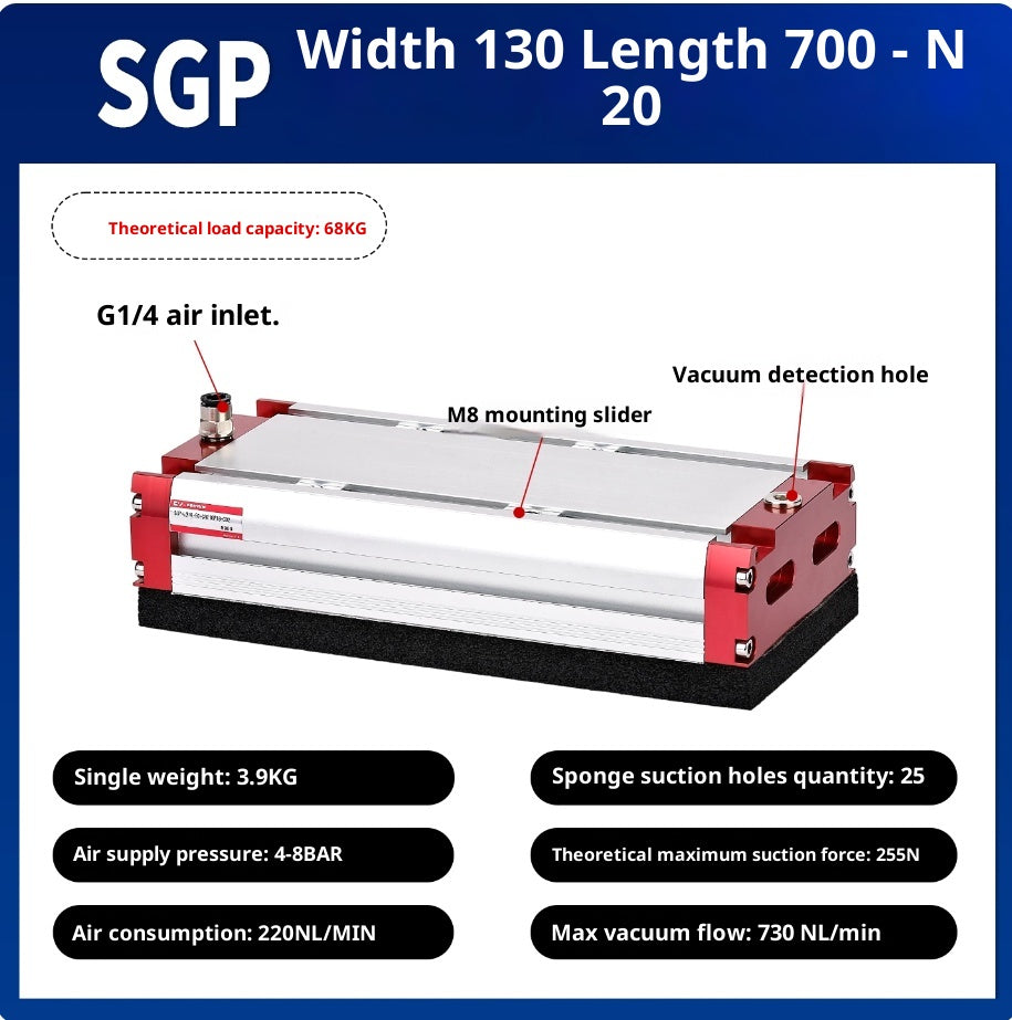 SGP 130x700-N20 with check valve