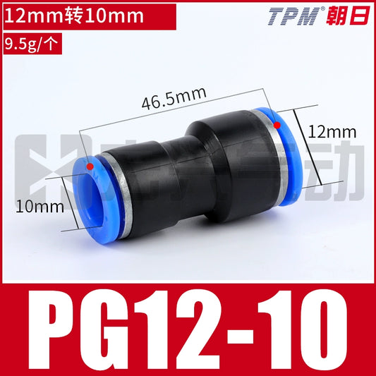 Direct-through variable diameter PG12-10