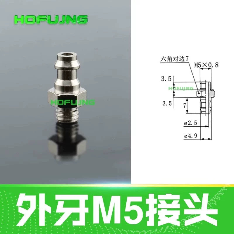 External tooth M5 connector