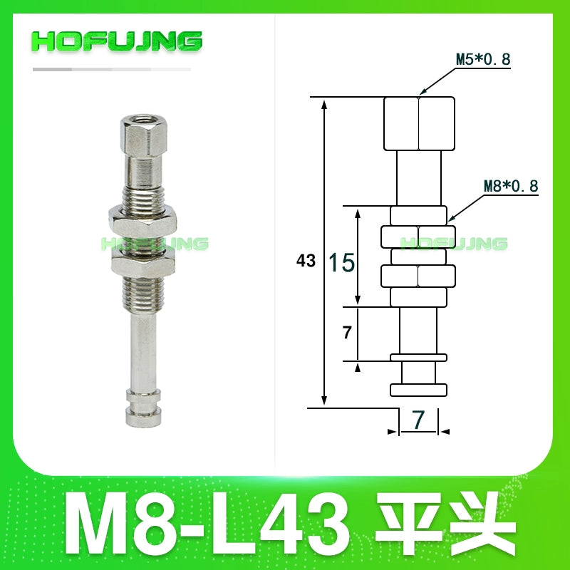 M8-L43 (flat head)  rotatable