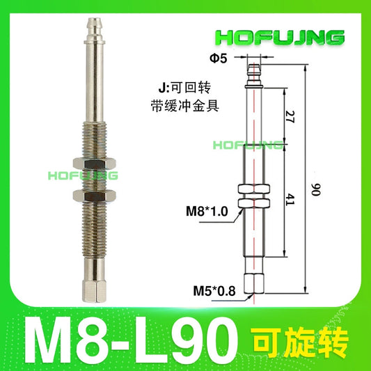 M8-L90 (pointed tip) rotatable