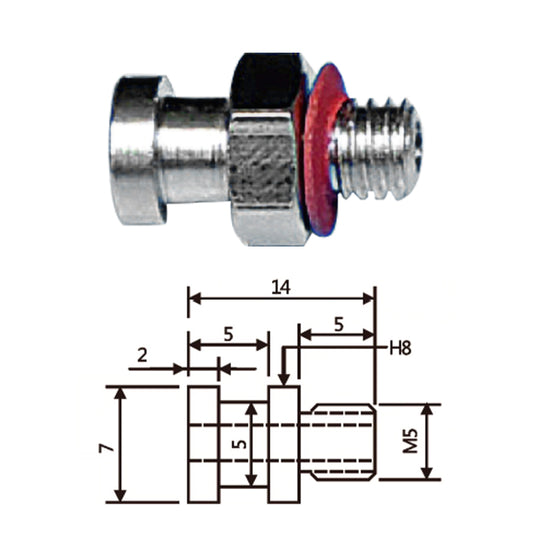 Vacuum Cup Holder Connector JD07-M5小头金具转换头