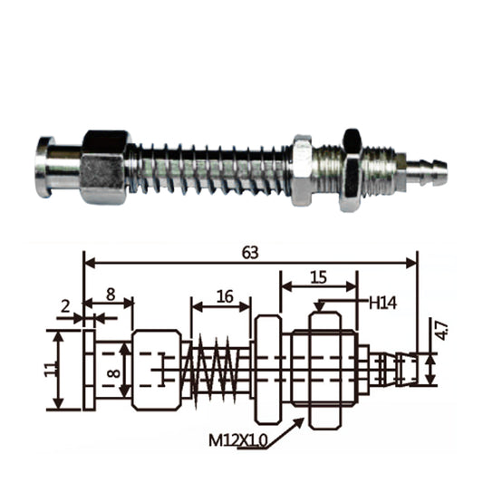 Vacuum Cup Holder Connector JFH11-1263-防转后进气金具