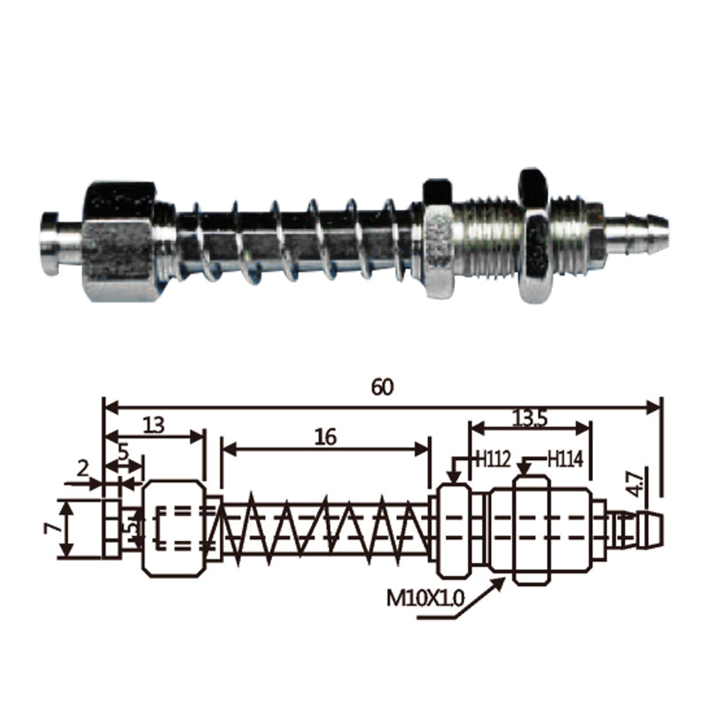 Vacuum Cup Holder Connector JFH07-1060-防转后进气金具