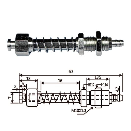 Vacuum Cup Holder Connector JFH07-1060-防转后进气金具