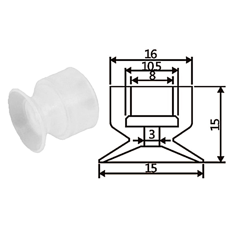 Pneumatic suction cup TS1-15