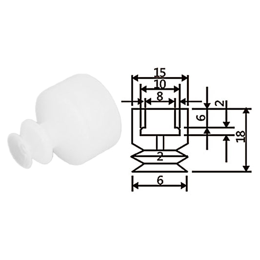 Pneumatic suction cup TS2-6