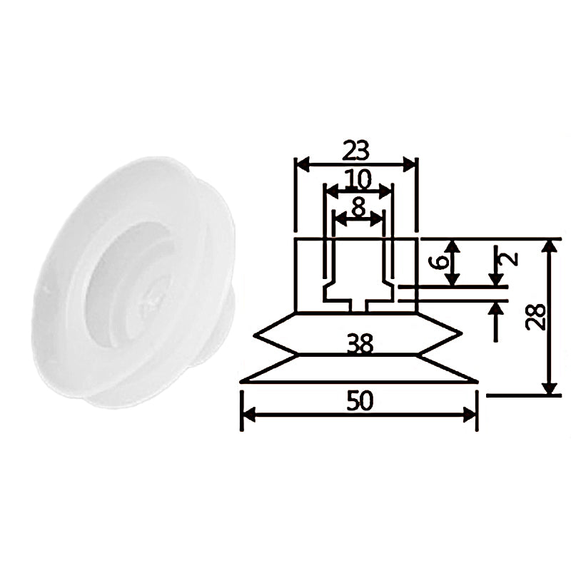 Pneumatic suction cup TS2-50