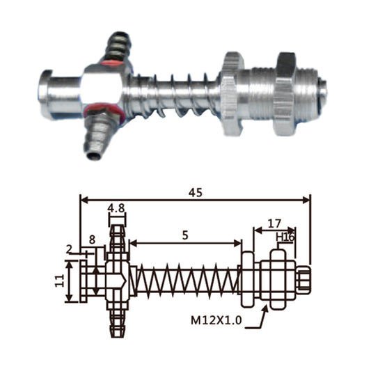 Vacuum Cup Holder Connector VFIL-S-5-铝大头金具