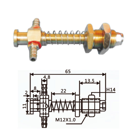 Vacuum Cup Holder Connector JT11-1265A-大头铜金具