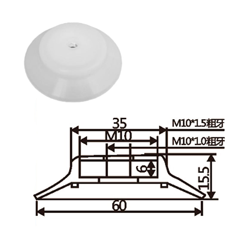 Pneumatic suction cup PF-60白和黑