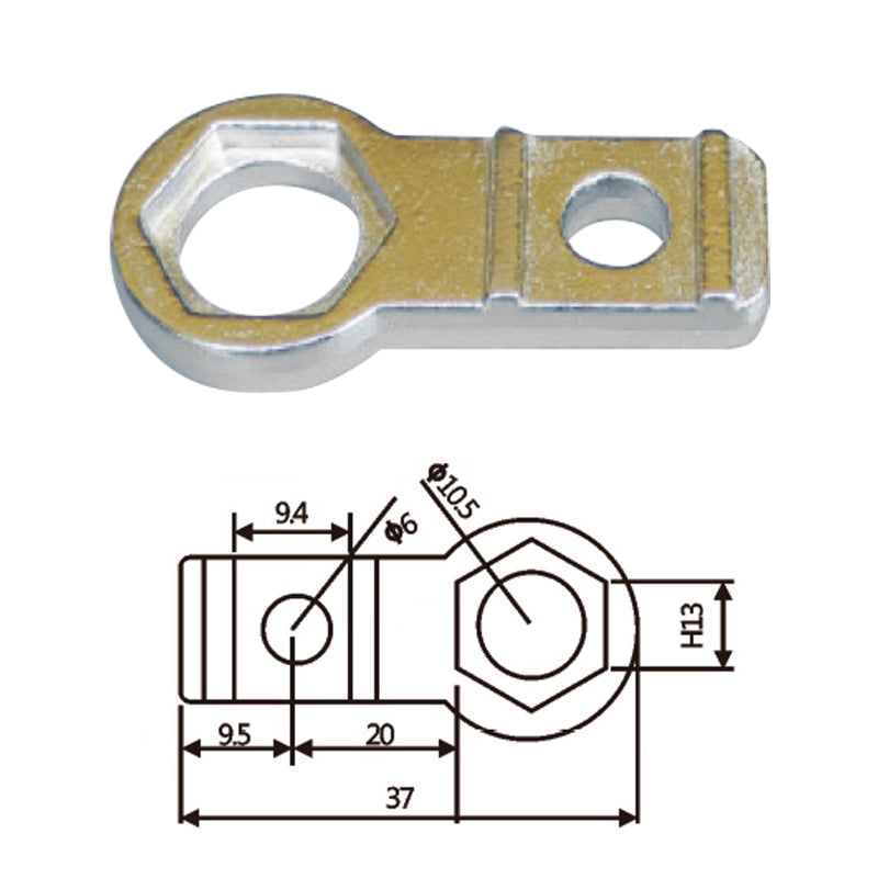 Vacuum Cup Holder Connector JD20B040 小头金具固定块