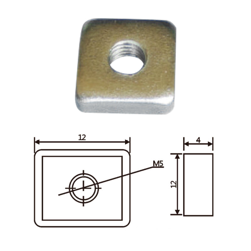 Vacuum Cup Holder Connector JD20B060冲压单孔螺母