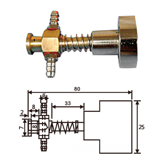 Vacuum Cup Holder Connector JC11-80大头带磁金具