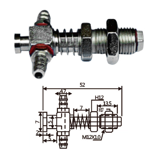 Vacuum Cup Holder Connector JF07-1252-小头防转金具