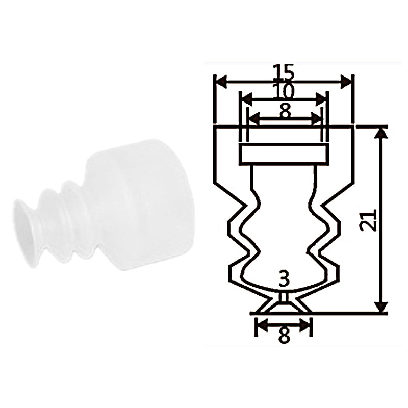 Pneumatic suction cup TS3-8