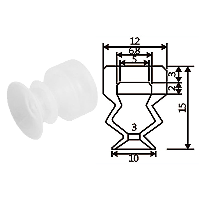 Pneumatic suction cup TS2-S10