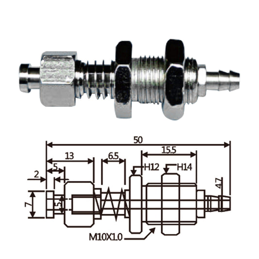 Vacuum Cup Holder Connector JFH07-1050-防转后进气金具