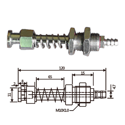 Vacuum Cup Holder Connector JH11-10120A-大头后进气金具