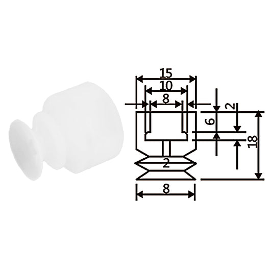 Pneumatic suction cup TS2-8