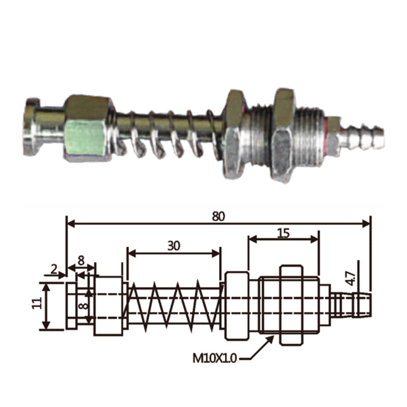 Vacuum Cup Holder Connector JH11-1080A-大头后进气金具