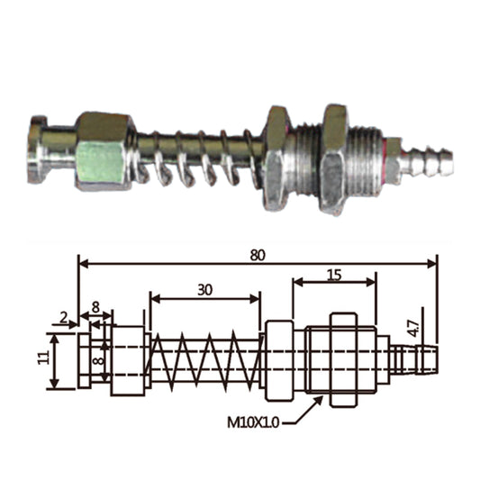Vacuum Cup Holder Connector JH11-1080A-大头后进气金具