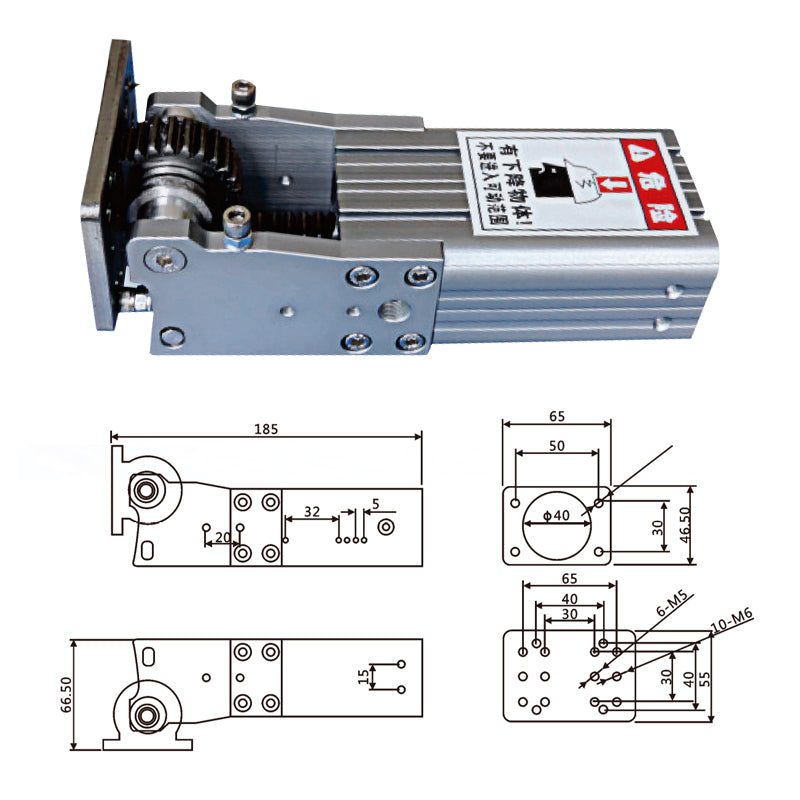 Pneumatic Side Pose Hinge Turning Cylinder JDCZ-4040