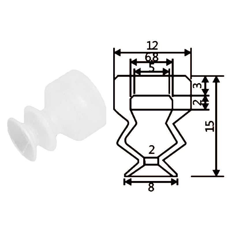 Pneumatic suction cup TS2-S8