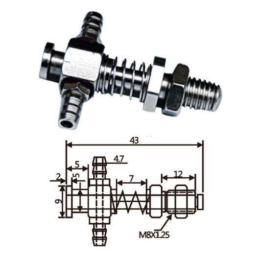 Vacuum Cup Holder Connector JD09-0843-哈模平头金具