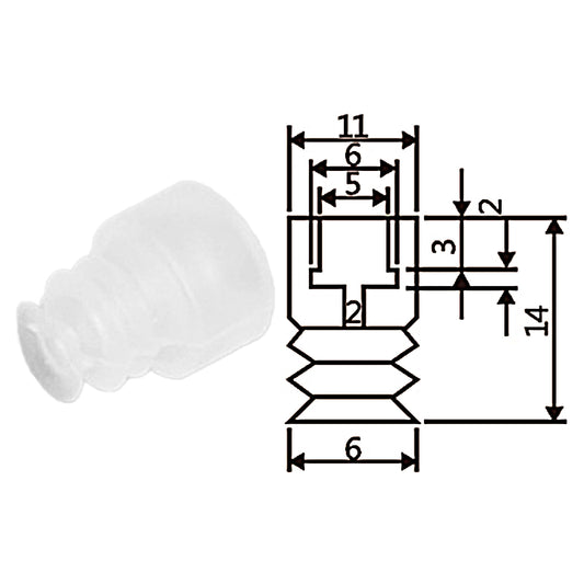 Pneumatic suction cup TS3-S6