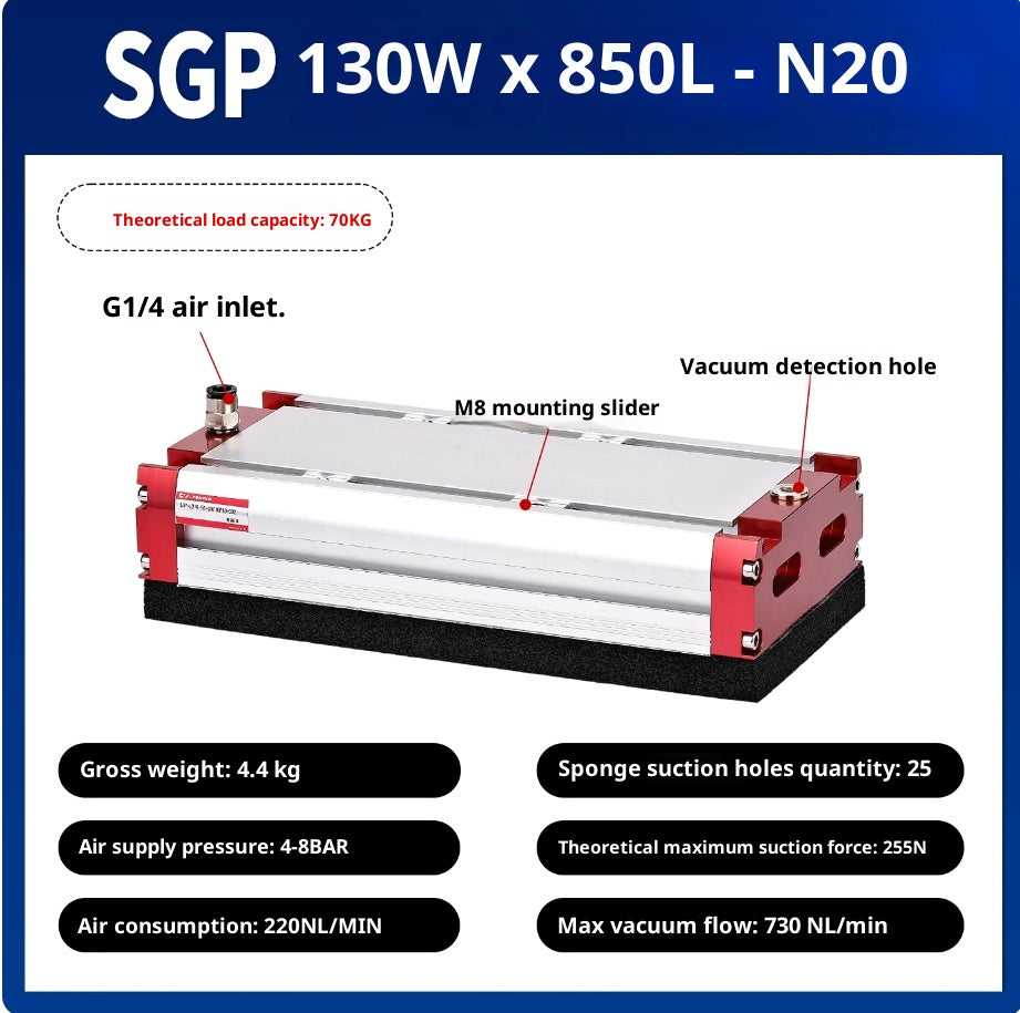 SGP 130x850-N20 with check valve