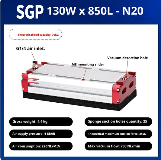 SGP 130x850-N20 with check valve