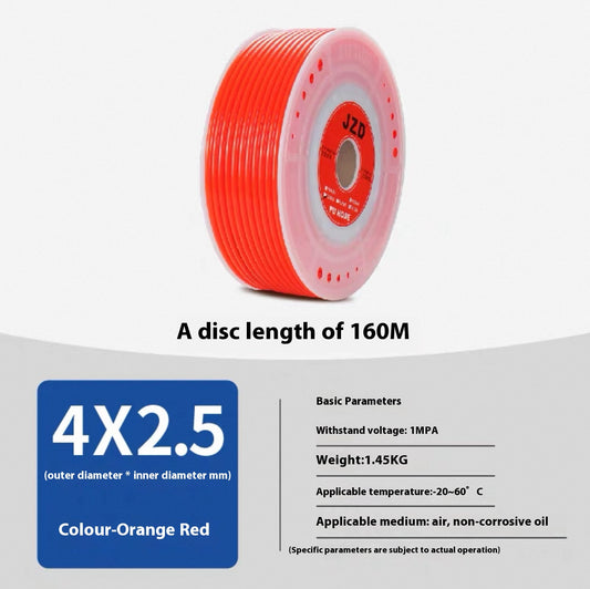 160M Red 4*2.5 air tube industrial PU air tube