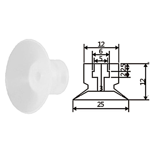 Pneumatic suction cup TS1-S25